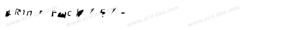 pRint Fuck 151字体转换